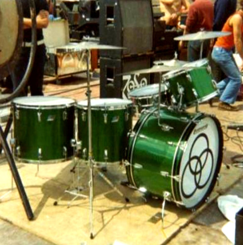 John Bonham Green Sparkle Ludwig Drum Set Kit